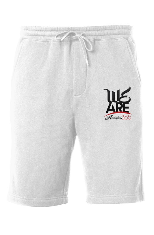 We Are Amazing Fleece Shorts - White