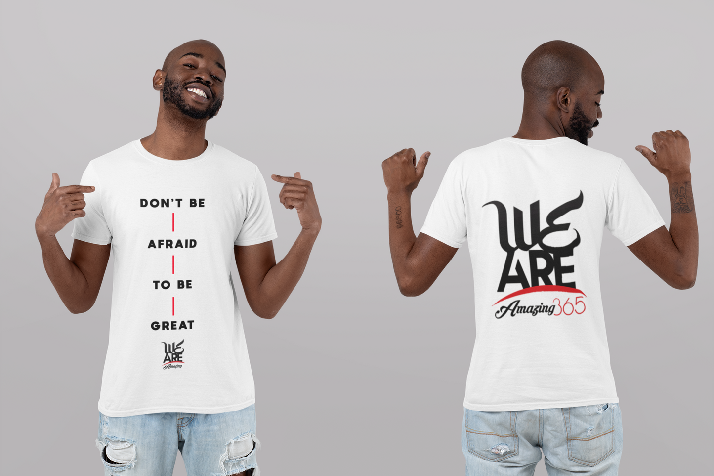 Don't Be Afraid to be Great - White